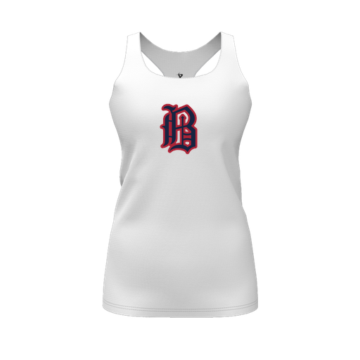 [FT0TRBWH-FYS-LOGO2] Decker Racerback Tank Top (Female Youth S, White, Logo 2)