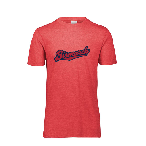 [FTSCUBRD-YS-LOGO1] Decker Youth Tri-Blend T-Shirt - Short Sleeve (Youth S, Red, Logo 1)