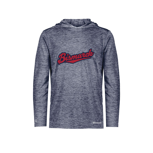 [FOLHCGNV-AS-LOGO1] Decker Men's Charge Hoodie (Adult S, Navy, Logo 1)