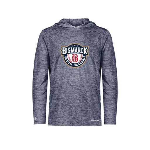 [FOLHCGNV-AS-LOGO3] Decker Men's Charge Hoodie (Adult S, Navy, Logo 3)