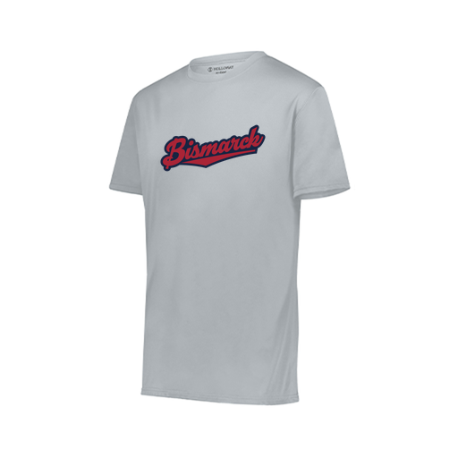 [222818.099.S-LOGO1] Men's Movement Dri Fit Shirt (Adult S, Silver, Logo 1)
