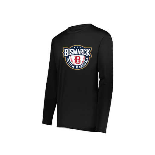 [222822.080.XS-LOGO3] Men's LS Smooth Sport Shirt (Adult XS, Black, Logo 3)