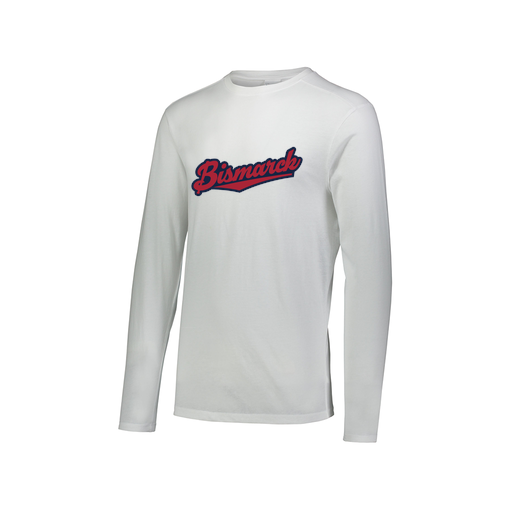 [FTLCUBWH-AXS-LOGO1] Decker Men's Tri-Blend T-Shirt - Long Sleeve (Adult XS, White, Logo 1)