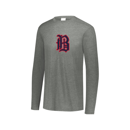 [3075.013.XS-LOGO2] Men's LS Ultra-blend T-Shirt (Adult XS, Gray, Logo 2)