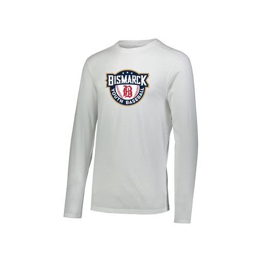 [FTLCUBWH-YS-LOGO3] Decker Youth Tri-Blend T-Shirt - Long Sleeve (Youth S, White, Logo 3)