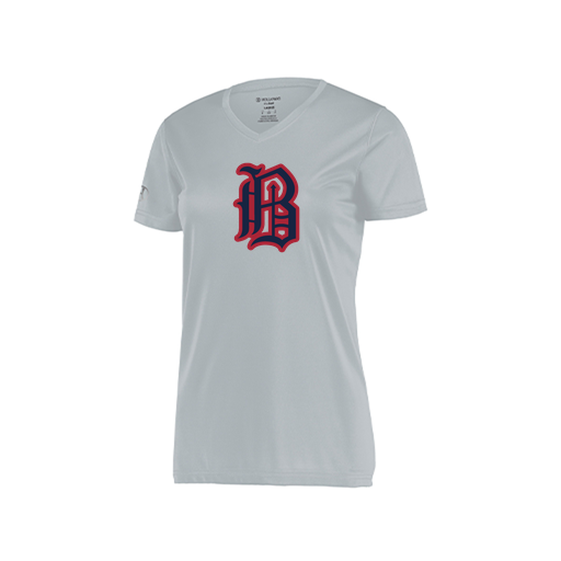 [222820.099.S-LOGO2] Ladies Movement Dri Fit Shirt (Female Adult S, Silver, Logo 2)