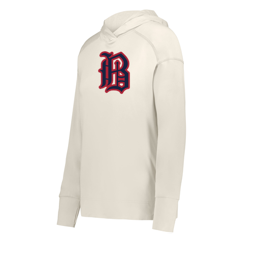 [222798-WHT-FAXS-LOGO2] Ladies Ventura Thin Knit Hoodie (Female Adult XS, White, Logo 2)
